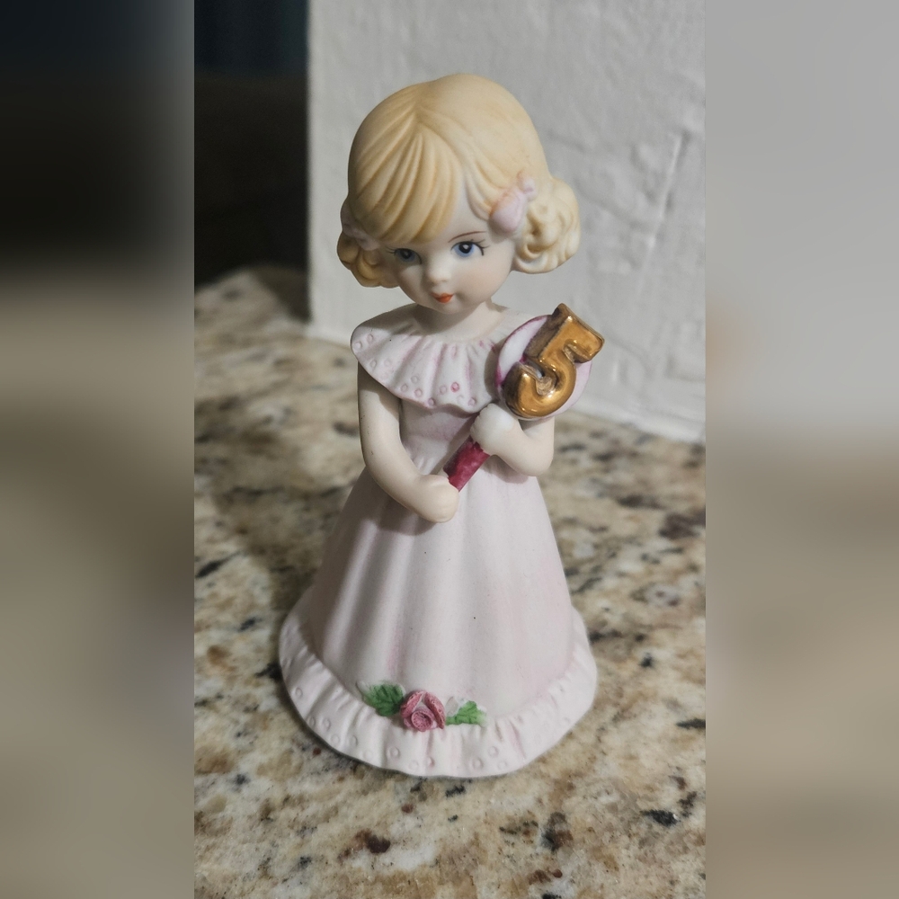 Enesco Growing Up Birthday Girls Figurine